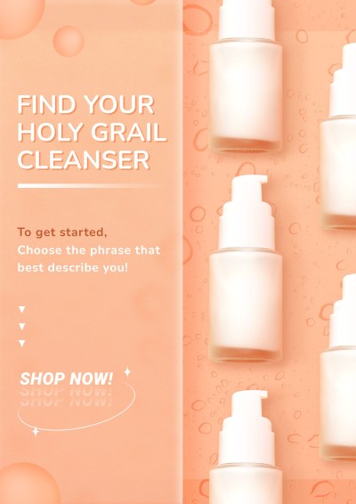 Face Cleanser Skincare Beauty Product Promotion Advertising Poster