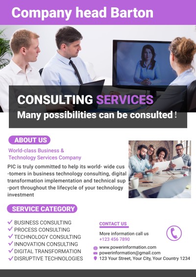 Consulting Services Company Business Flyer