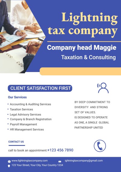 Tax Company Accounting Firm Business Flyer