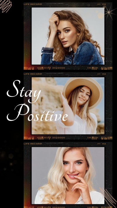 Simple Film style Women Inspiration Text Instagram story