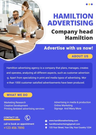 Digital Advertising and Media Company Business Flyer