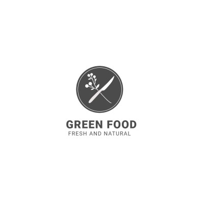 Healthy Restaurant Bar Food and Drink Logo