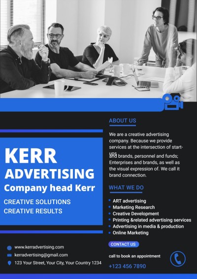 Fashion Filter Element Digital Advertising Design Company Business Flyer