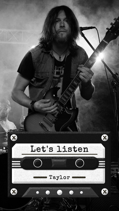 Filter Element Music player interface simulation Instagram story