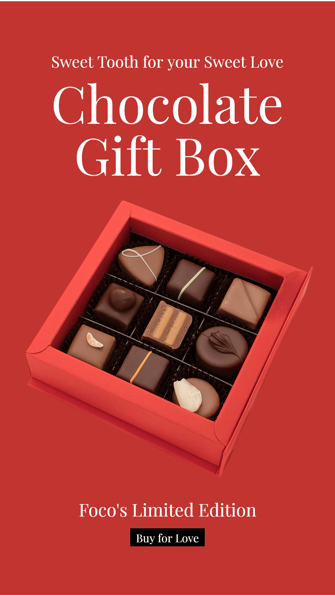 Luxury Lover's Day Chocolates Gift Set Promotion Ecommerce Story预览效果