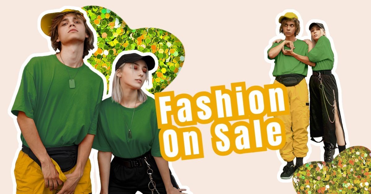 Couple's Fashion Sale Ecommerce Banner预览效果