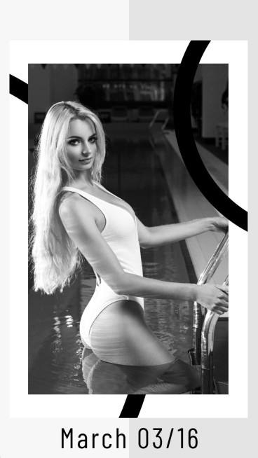 Minimalist Swimsuit Woman Personal Show Instagram Story预览效果