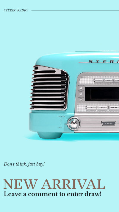 Retro Style Electronics New Arrival Ecommerce Story