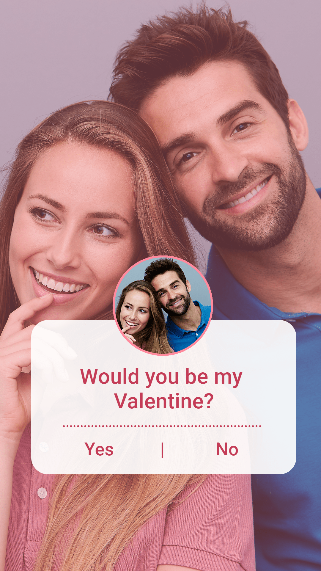 Simple Phone Interface Simulation Couple Interaction Instagram story