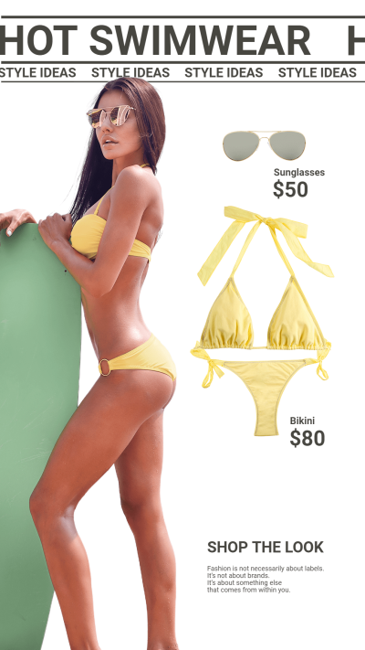 Fashion Women Swimsuit Promotion Ecommerce Story