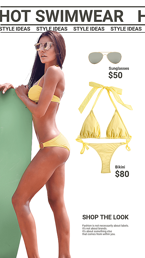 Fashion Women Swimsuit Promotion Ecommerce Story