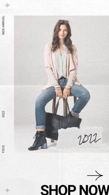 Women's Fashion Clothing Shop the Look OOTD Website Simulation Discount Sale Ecommerce Story预览效果