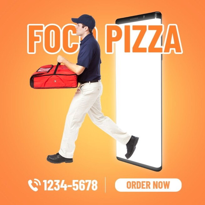 Fast Food Pizza Delivery Creative Marketing Ecommerce Product Image预览效果