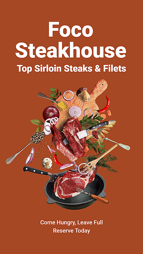 Creative Steakhouse Promotion Ecommerce Story