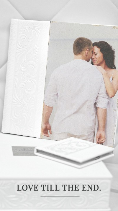 Literary Retro Style Photo frame and diary text Couple Moment Record Instagram Story 