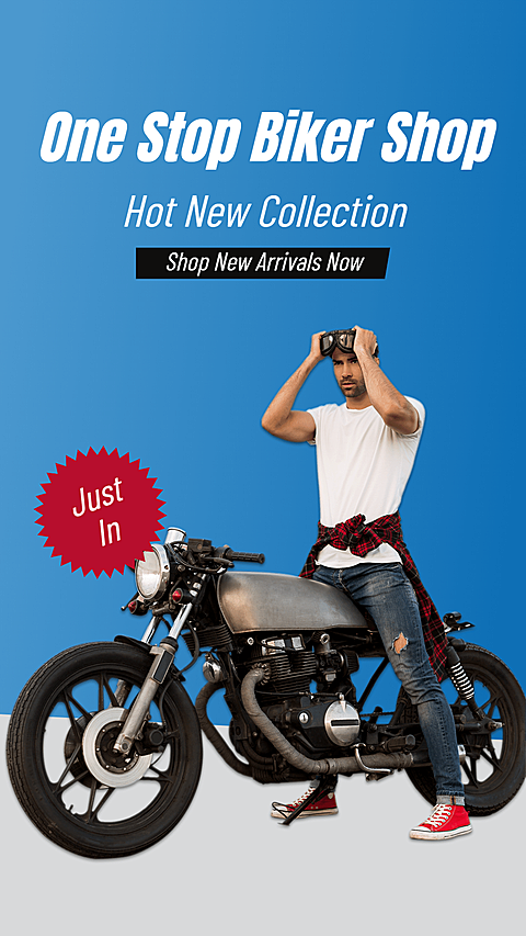 Fashion Biker Shop New Arrival Promotion Ecommerce Story
