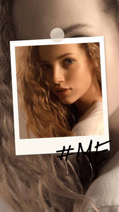 Literary Polaroid style Girl Hanwritting Text Instagram story