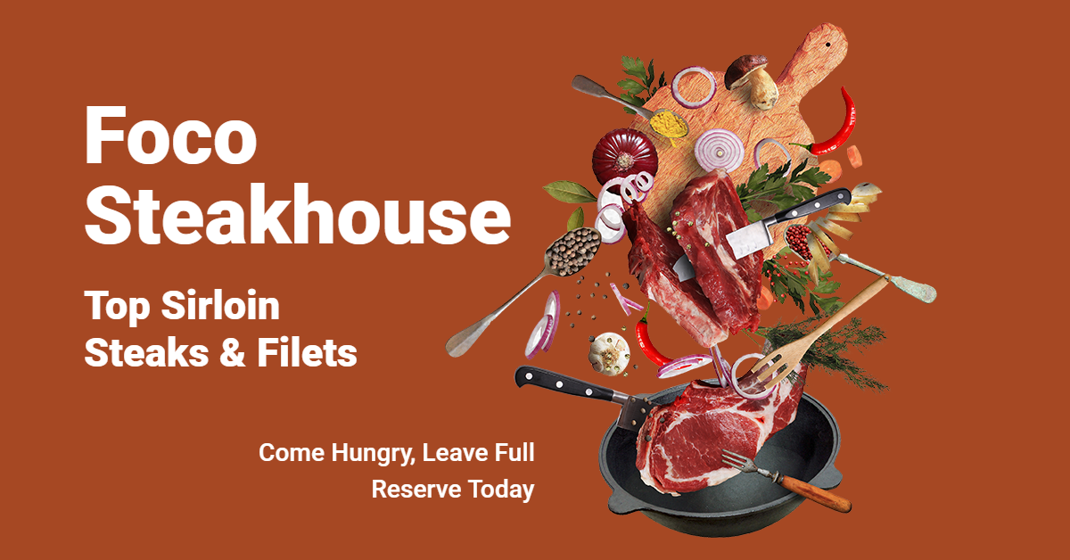 Creative Steakhouse Promotion Ecommerce Banner预览效果