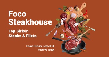 Creative Steakhouse Promotion Ecommerce Banner