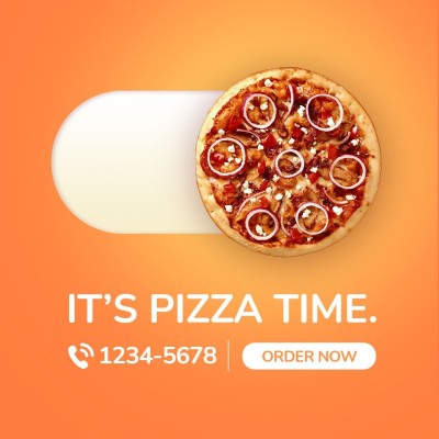 Pizza Fast Food Delivery Creative Marketing Ecommerce Product Image