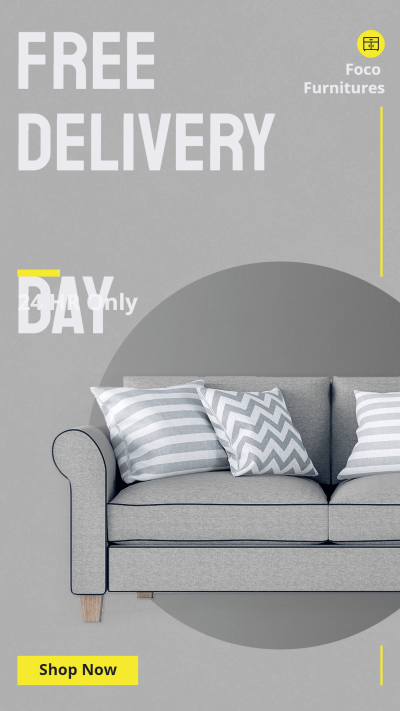 Simple Fashion Furniture Grey System Sofa Display Promotion Ecommerce Story
