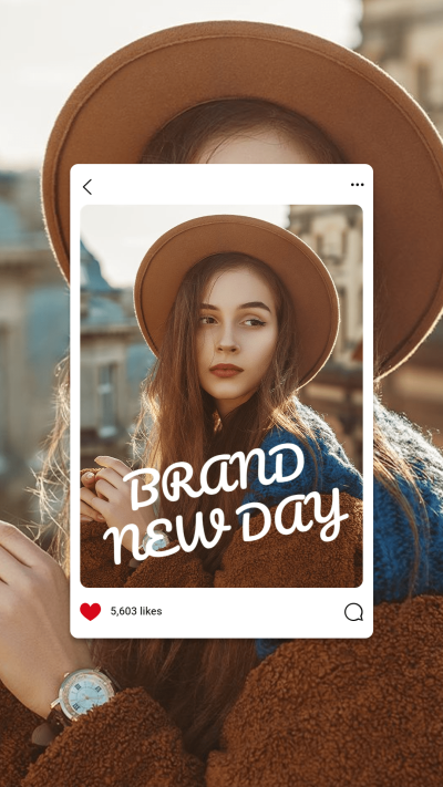 Fashion Interface Simulation Hat Sunlight Girl Instagram story