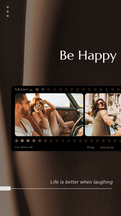 Simple Film Style Couple Happy Time Record Instagram Story