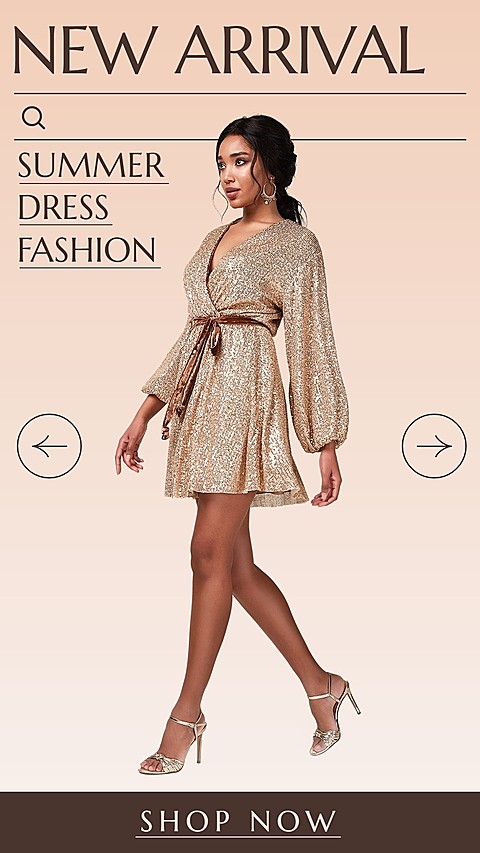 Fresh Style Women's Summer Dress Fashion New Product Arrival Ecommerce Story