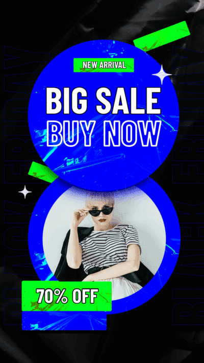 Fashion Circle Element Female Products Discount Sale Instagram Story Video