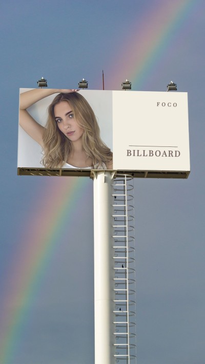 Creative Fashion Style Billboard Element Woman Personal Image Display Instagram Story