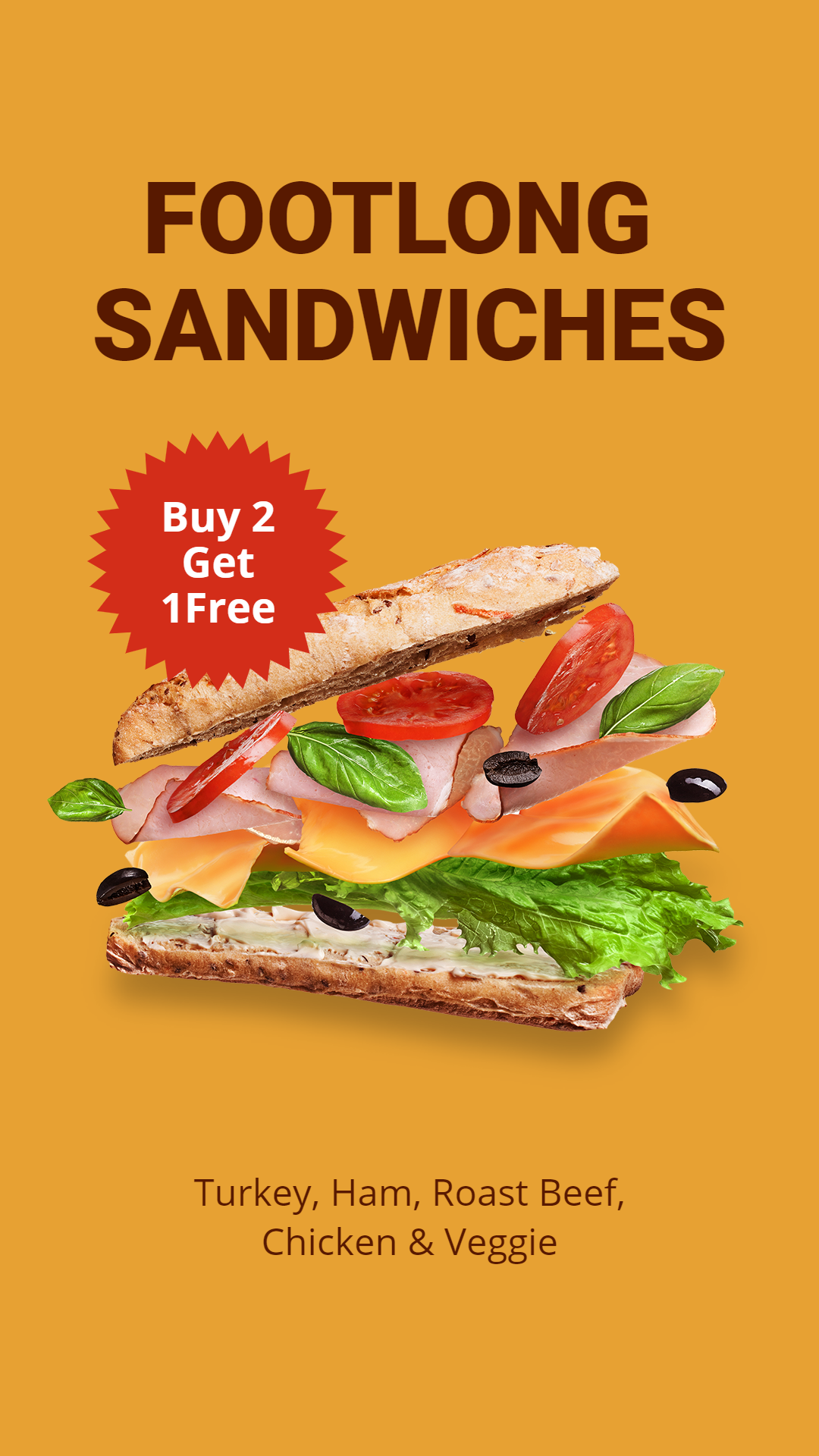 Footlong Sandwiches Sales Ecommerce Story预览效果