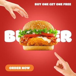 Burger Fast Food Creative Marketing Ecommerce Product Image