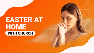 Creative Easter At Home With Church Facebook Event Cover
