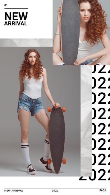 Women's Cool Street Fashion New Product Arrival Ecommerce Story预览效果