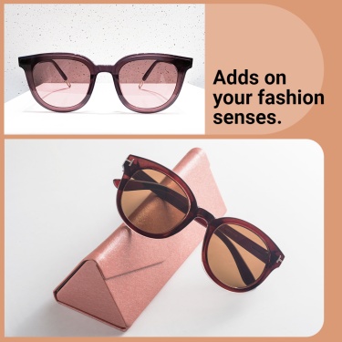 Simple Fashion Style Sunglasses Display Ecommerce Product Image