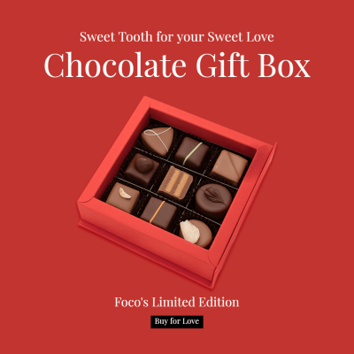 Limited Chocolate Gift Box Valentine’s Day Ecommerce Product Image