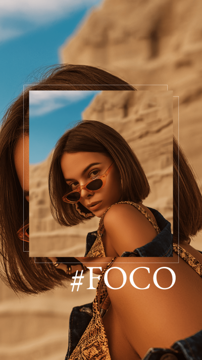 Minimal art style Outdoor Sunglasses Girl Instagram story 