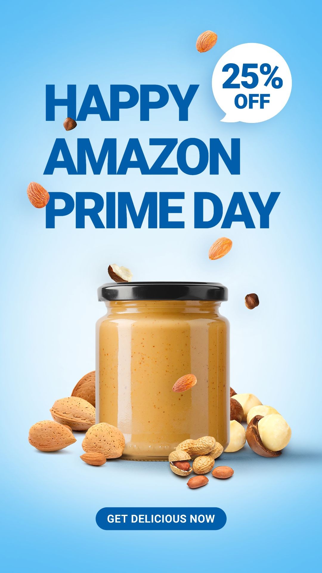 Amazon Prime Day Peanut Butter Discount Sale Promotion Ecommerce Story预览效果