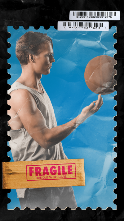 Fashion Plastic style Bar Code Element Basketball Boy Show Instagram Story