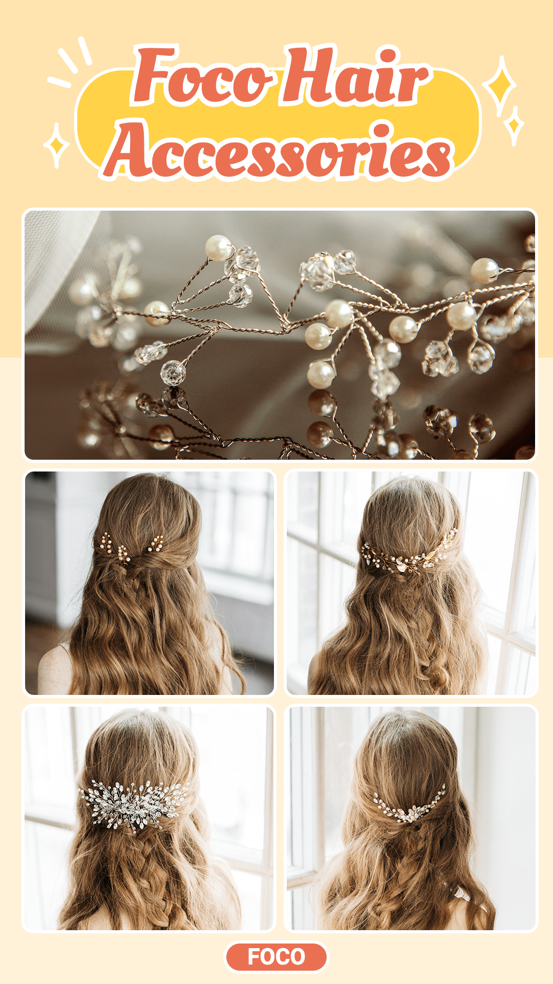Simple Hair Accessories Display Ecommerce Story