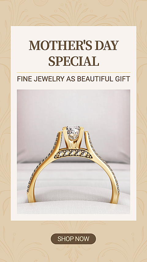 Pattern Background Mother's Day Jewelry Accessories Sale Promotion Ecommerce Story