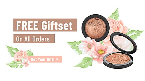 化妆品促销电商横版海报Ecommerce banner 