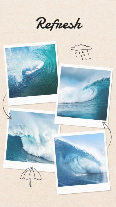 Simple Polaroid Style Nature Photos Graffiti Instagram Story