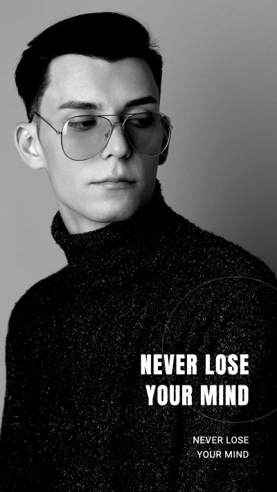 Simple Filter Element Sweater Man Text Instagram Story
