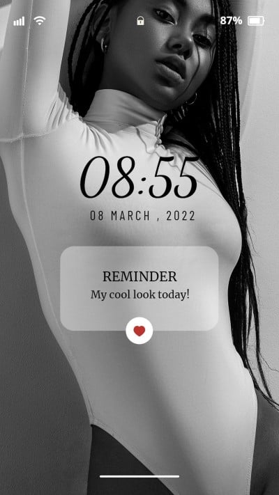 Simple Filter Element iPhone interface simulation Instagram story