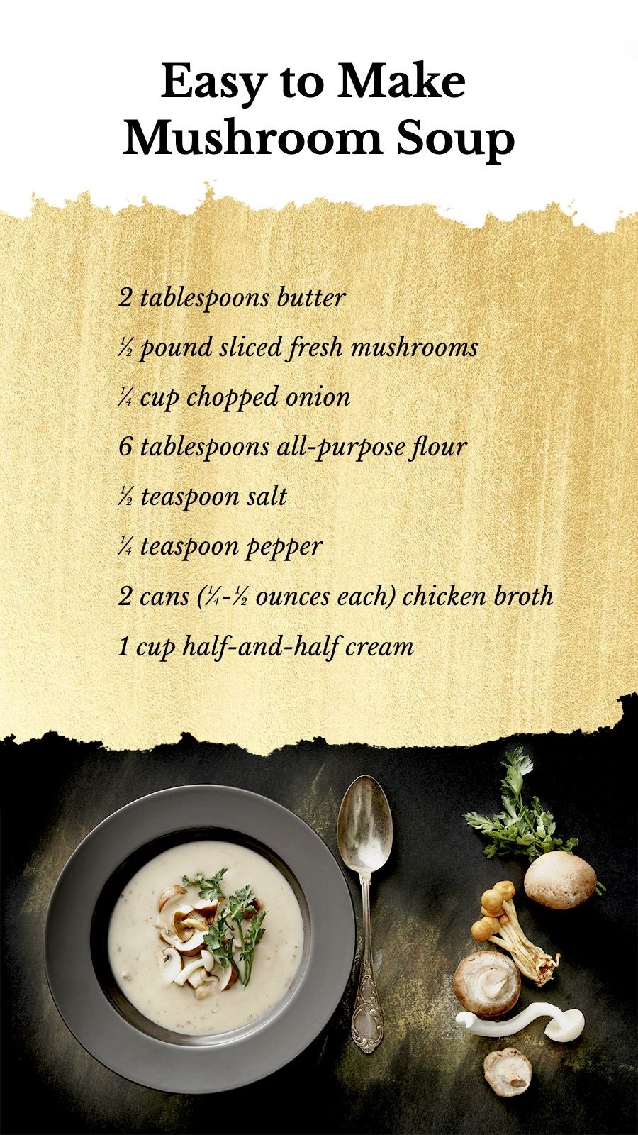 Luxury Mushroom Soup Menu Display Instagram Story预览效果