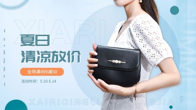 夏上新箱包女包海报banner