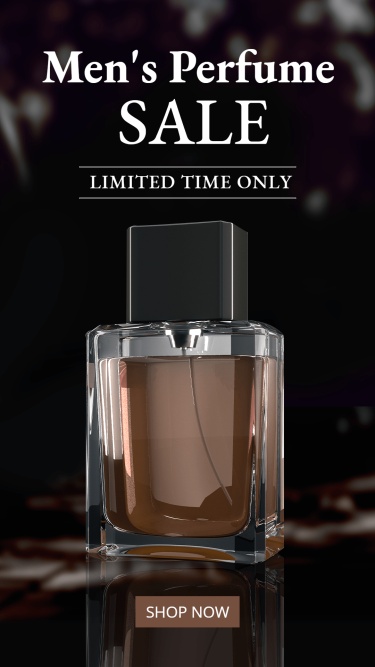 Line Element Men's Perfume Fragrance Sale Promotion Ecommerce Story
