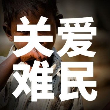 世界难民日节日宣传简约实景公众号次图