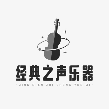 乐器行音乐会图形logo设计